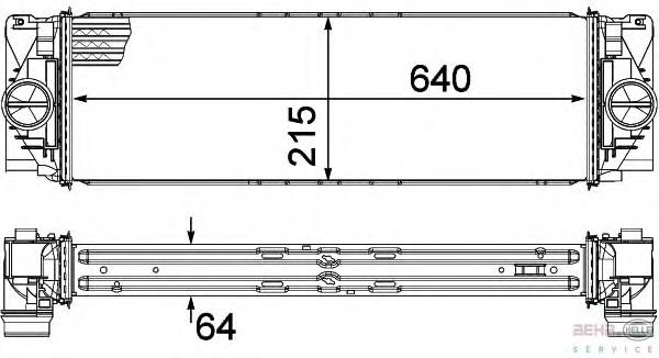 613 790 Hart radiador de intercooler