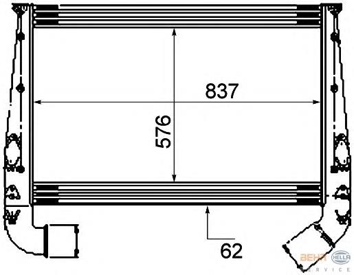 013652094 Scania radiador de intercooler