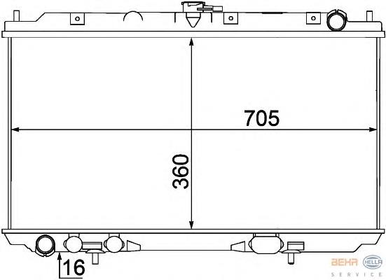 21410BN301 Nissan radiador de esfriamento de motor