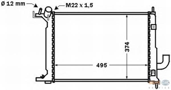 Радиатор 8MK376771111 HELLA