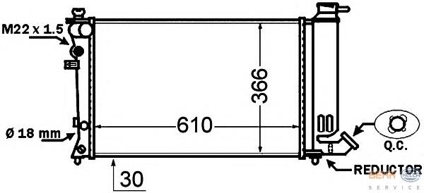 Радиатор 8MK376766761 HELLA