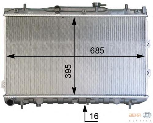 DC253102F040 Mando radiador de esfriamento de motor