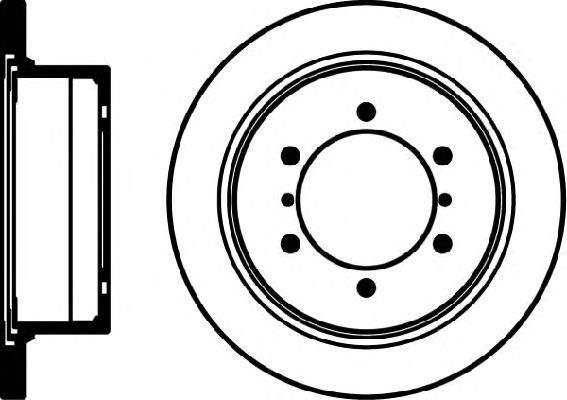 D1331P Samko Disco do freio traseiro