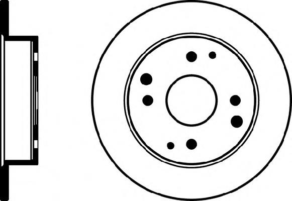 Купить 8DD355105311 HELLA Диск тормозной задний