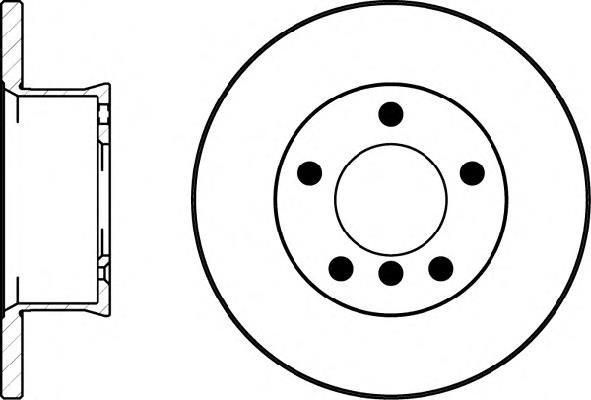 8DD355100-391 HELLA disco do freio dianteiro