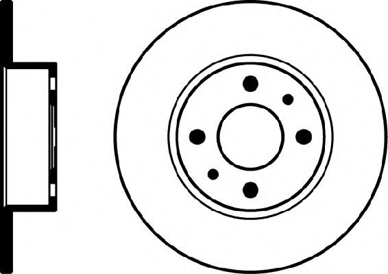 8DD355101-101 HELLA disco do freio traseiro