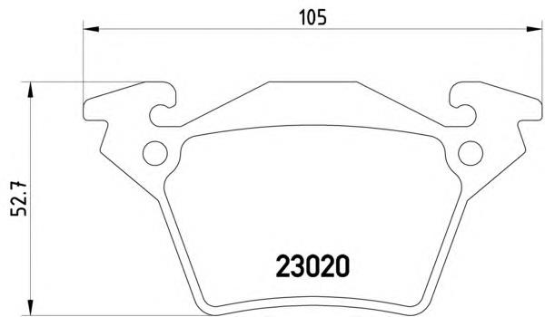 8DB355008641 HELLA sapatas do freio traseiras de disco