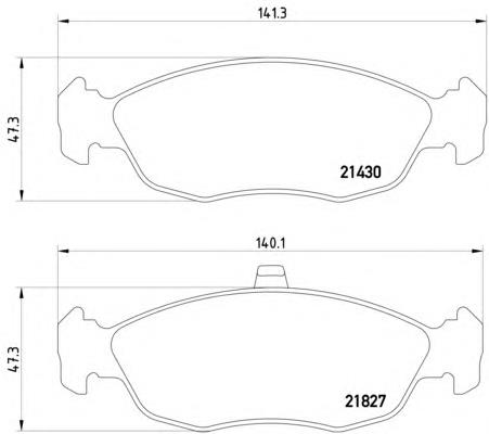 8DB355008-291 HELLA sapatas do freio dianteiras de disco