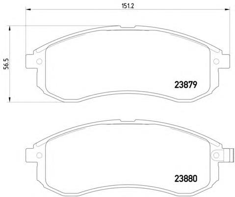 8DB355010281 HELLA sapatas do freio dianteiras de disco