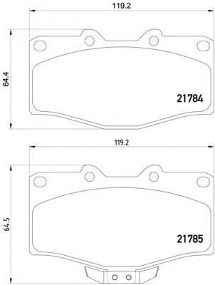 8DB355009-471 HELLA sapatas do freio dianteiras de disco