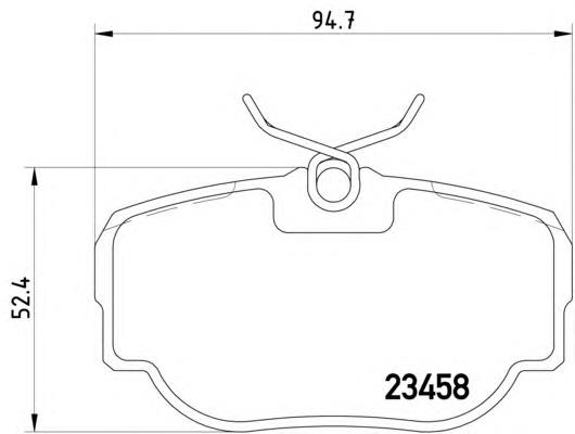 8DB355009541 HELLA sapatas do freio traseiras de disco