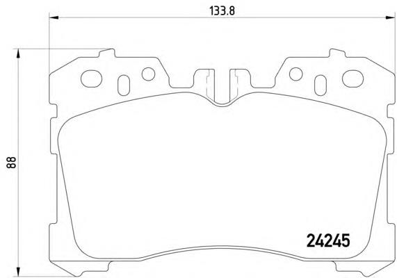 8DB355006661 HELLA sapatas do freio dianteiras de disco