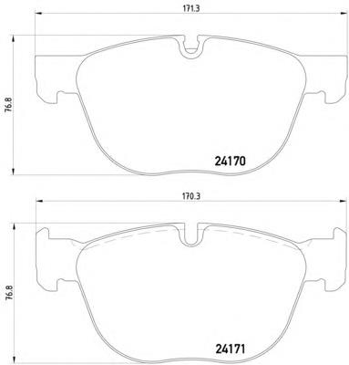 8DB355012541 HELLA sapatas do freio dianteiras de disco