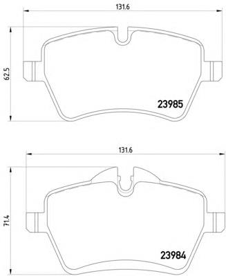 8DB355012341 HELLA sapatas do freio dianteiras de disco