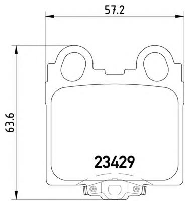 8DB355011591 HELLA sapatas do freio traseiras de disco