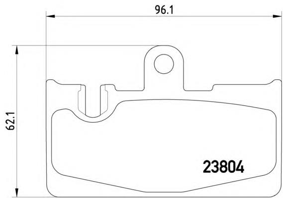 8DB355011661 HELLA sapatas do freio traseiras de disco