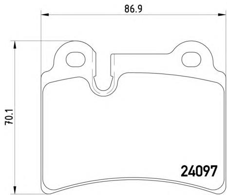 8DB 355 011-861 HELLA sapatas do freio traseiras de disco