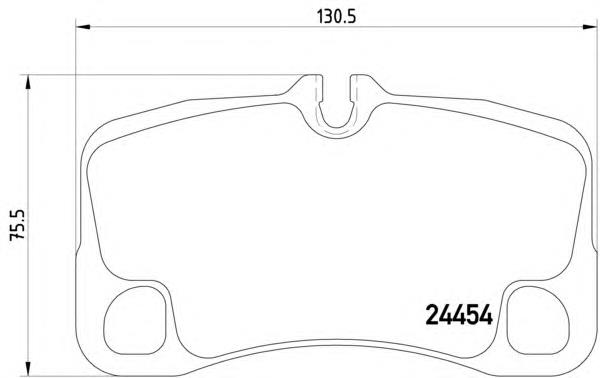 99735294904 Porsche sapatas do freio traseiras de disco