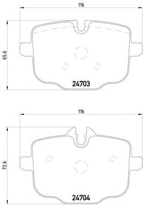 8DB355014361 HELLA sapatas do freio traseiras de disco