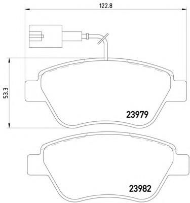 8DB355012841 HELLA sapatas do freio dianteiras de disco