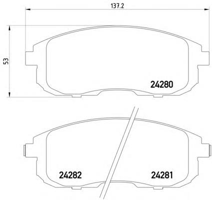 Передние тормозные колодки 8DB355012901 HELLA
