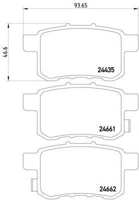 8DB355013631 HELLA sapatas do freio traseiras de disco