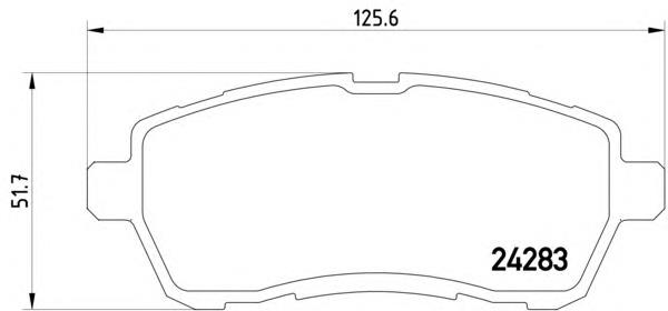 8DB355013-211 HELLA sapatas do freio dianteiras de disco