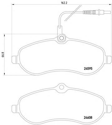 8DB355013-411 HELLA sapatas do freio dianteiras de disco