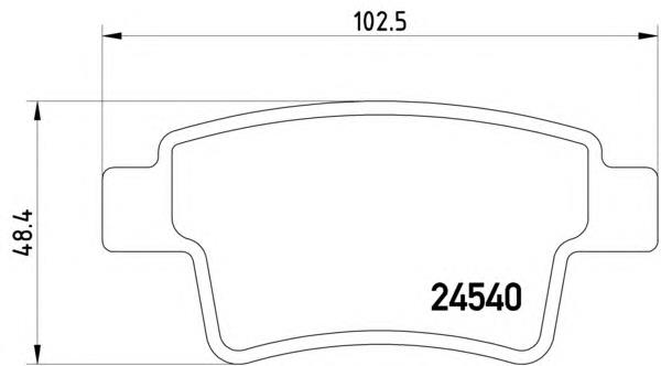Задние тормозные колодки 8DB355013361 HELLA