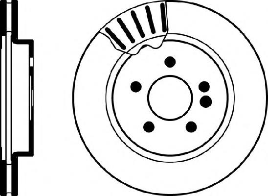 Disco do freio dianteiro 1634210412 Mercedes