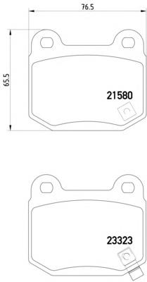 8DB355010691 HELLA sapatas do freio traseiras de disco