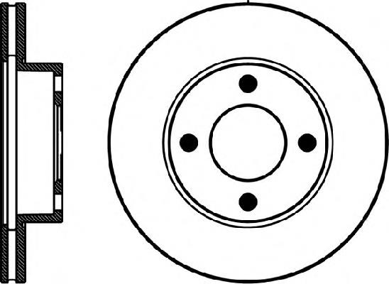 8DD355102431 HELLA disco do freio dianteiro