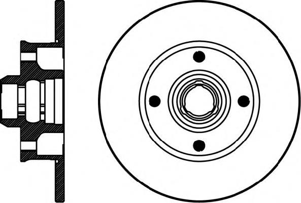 8DD 355 101-661 HELLA disco do freio traseiro