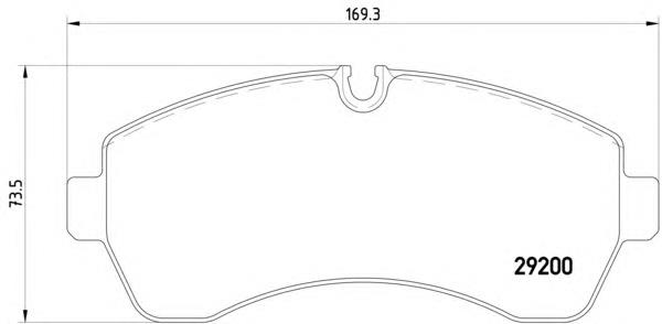 8DB355005-531 HELLA sapatas do freio dianteiras de disco