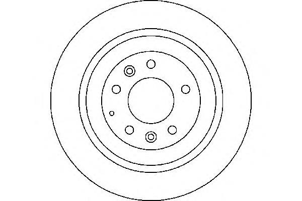 8DD355114501 HELLA disco do freio traseiro