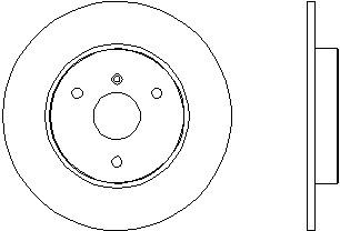 Disco do freio dianteiro Denckermann B130412