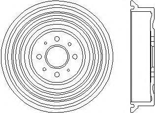 8DT355301531 HELLA tambor do freio traseiro