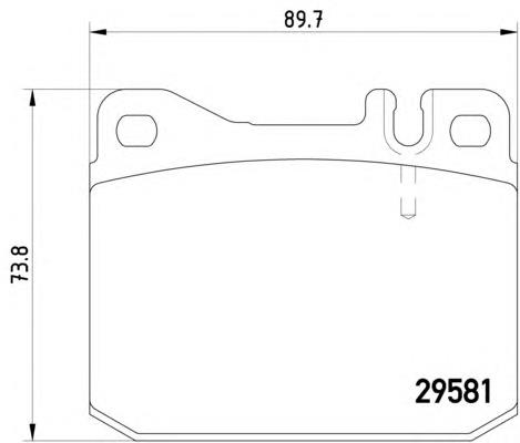 8DB355005461 HELLA sapatas do freio dianteiras de disco