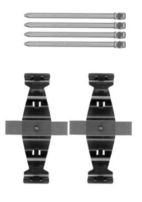 BBK1395 Borg&beck kit de molas de fixação de sapatas de disco dianteiras