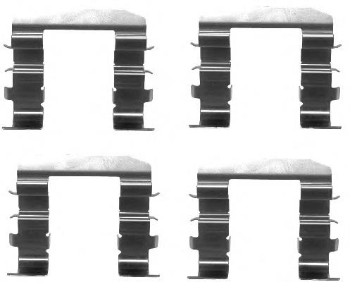 Kit de molas de fixação de sapatas de disco dianteiras para KIA Cerato (TD)