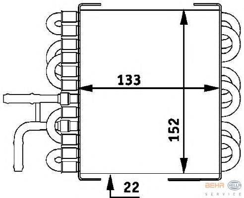 Radiador de esfriamento de combustível para Mercedes C (S203)