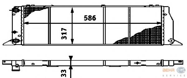Радиатор охлаждения HELLA 8MK376714571
