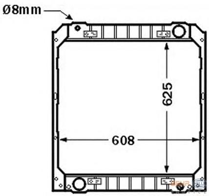 Radiador de esfriamento de motor 8MK376705761 HELLA