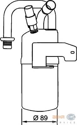 Tanque de recepção do secador de aparelho de ar condicionado para Mazda 2 (DY)
