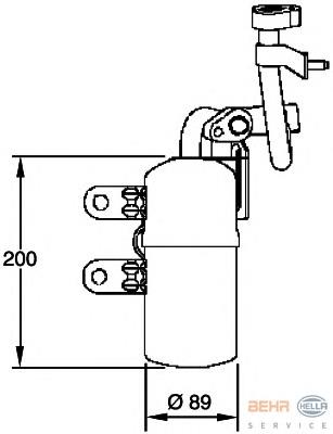 AD280000P Mahle Original tanque de recepção do secador de aparelho de ar condicionado