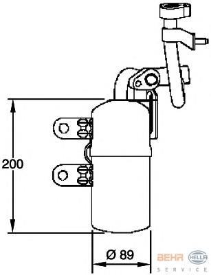 30780713 Volvo tanque de recepção do secador de aparelho de ar condicionado