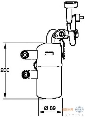 Tanque de recepção do secador de aparelho de ar condicionado para Volvo S40 (MS)