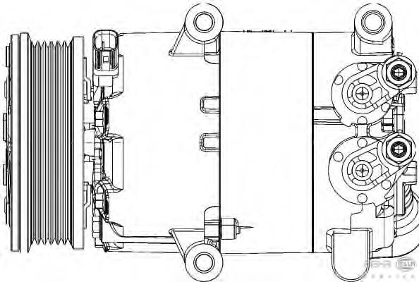 8FK351334441 HELLA compressor de aparelho de ar condicionado