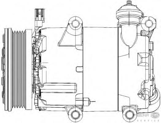 1816964 Ford compressor de aparelho de ar condicionado