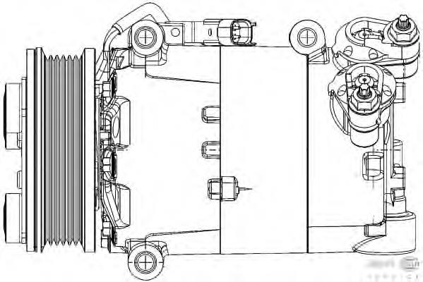 1671720 Ford compressor de aparelho de ar condicionado